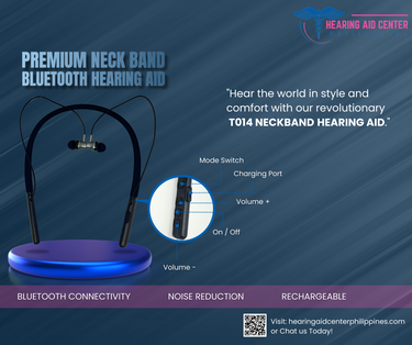 Premium Bluetooth Neckband Hearing Aid - T014